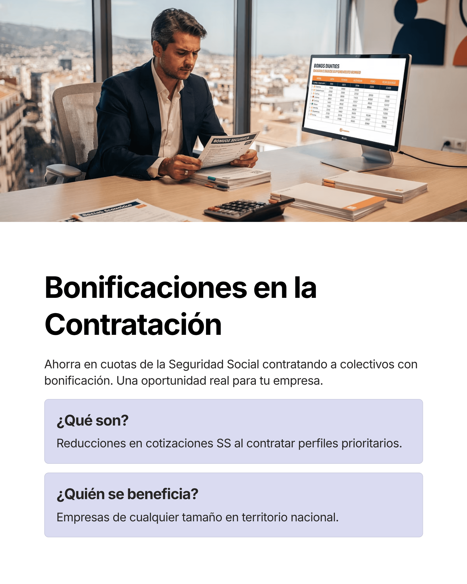 Bonificaciones a la Seguridad Social: guía para empresas