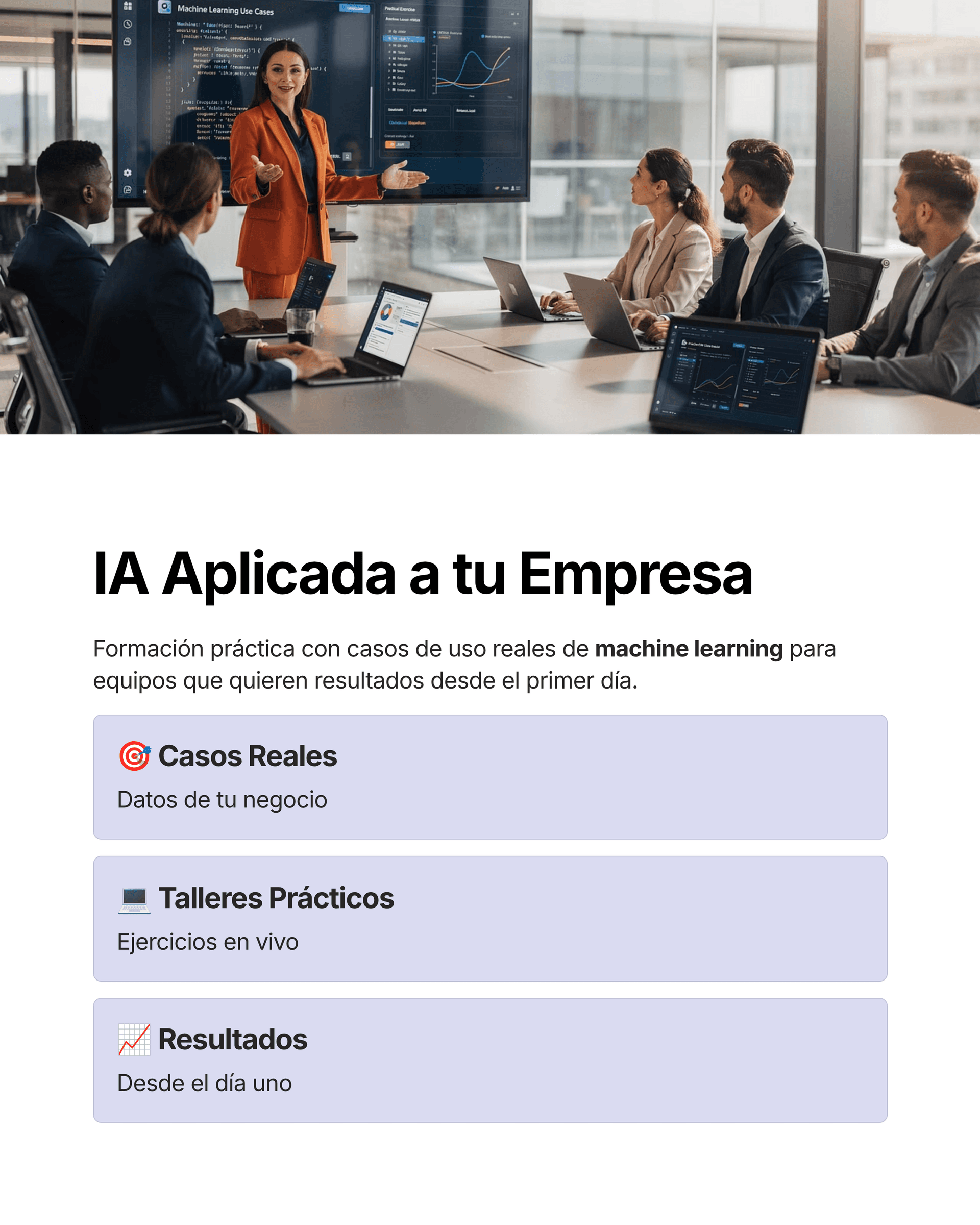 IA aplicada a la empresa: formación bonificada y casos reales